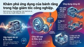 Khám phá ứng dụng của bánh răng trong hộp giảm tốc công nghiệp.