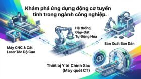 Khám phá ứng dụng động cơ tuyến tính trong ngành công nghiệp.