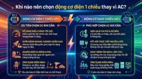 Khi nào nên chọn động cơ điện 1 chiều thay vì AC?
