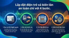 Lắp đặt điện trở xả biến tần an toàn chỉ với 4 bước.