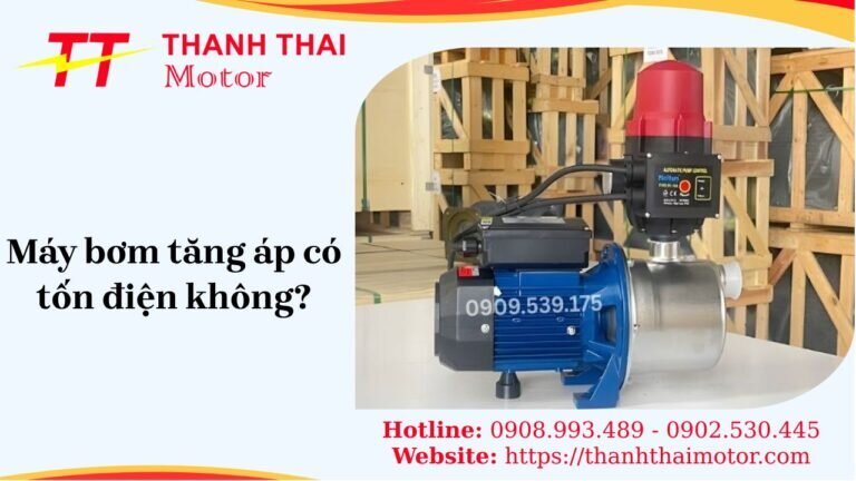 Máy bơm tăng áp có tốn điện không?