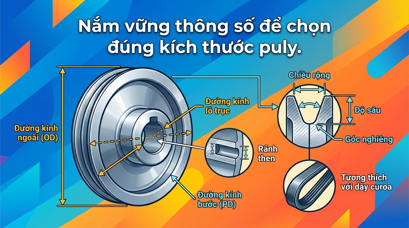 Master the parameters to choose the correct pulley dimensions.