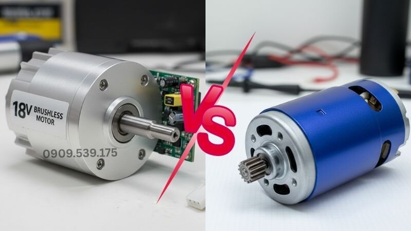 So sánh động cơ không chổi than 18v và động cơ có chổi than.
