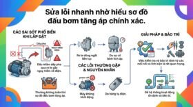 Sửa lỗi nhanh nhờ hiểu sơ đồ đấu bơm tăng áp chính xác.