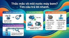 Thắc mắc về mồi nước máy bơm? Tìm câu trả lời nhanh.