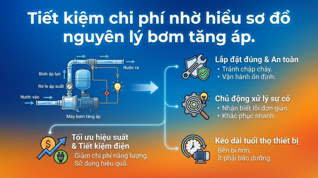 Tiết kiệm chi phí nhờ hiểu sơ đồ nguyên lý bơm tăng áp.