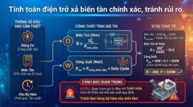 Tính toán điện trở xả biến tần chính xác, tránh rủi ro.