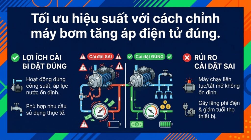 Tối ưu hiệu suất với cách chỉnh máy bơm tăng áp điện tử đúng.