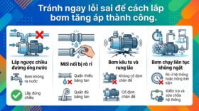 Tránh ngay lỗi sai để cách lắp bơm tăng áp thành công.