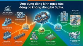 Ứng dụng đáng kinh ngạc của động cơ không đồng bộ 3 pha.