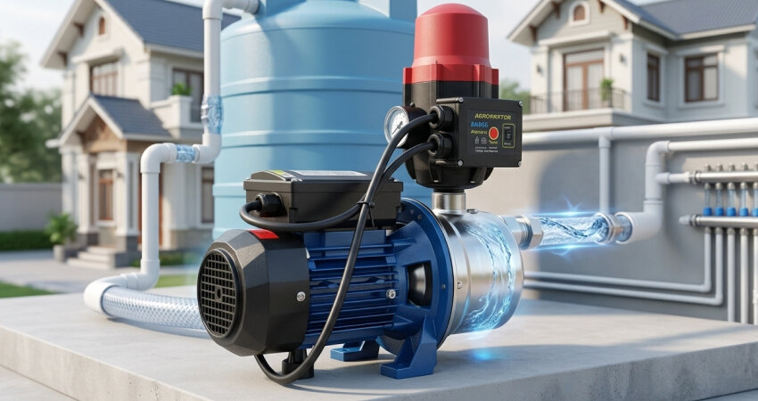 Bơm tăng áp mini được nhiều gia đình lựa chọn nhờ thiết kế nhỏ gọn và khả năng cải thiện áp lực nước nhanh chóng