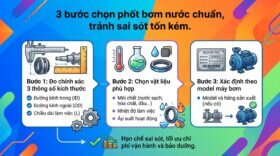 3 bước chọn phốt bơm nước chuẩn, tránh sai sót tốn kém.