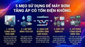 5 mẹo sử dụng để máy bơm tăng áp có tốn điện không.