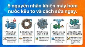 5 nguyên nhân khiến máy bơm nước kêu to và cách sửa ngay.