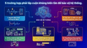 5 trường hợp phải lắp cuộn kháng biến tần để bảo vệ hệ thống.