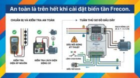 An toàn là trên hết khi cài đặt biến tần Frecon.