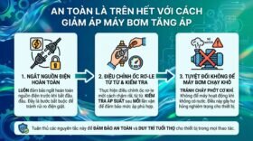 An toàn là trên hết với cách giảm áp máy bơm tăng áp.