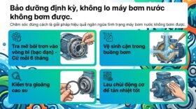 Bảo dưỡng định kỳ, không lo máy bơm nước không bơm được.