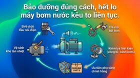 Bảo dưỡng đúng cách, hết lo máy bơm nước kêu to liên tục.