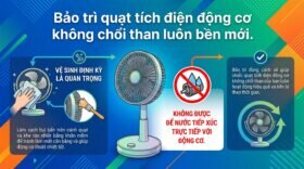 Bảo trì quạt tích điện động cơ không chổi than luôn bền mới.