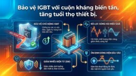 Bảo vệ IGBT với cuộn kháng biến tần, tăng tuổi thọ thiết bị.