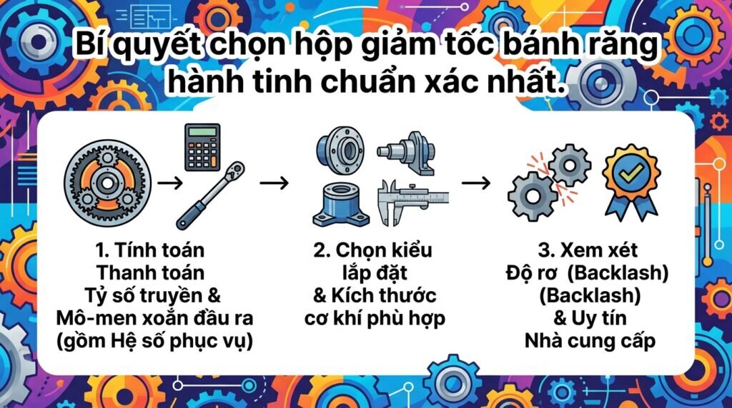 Bí quyết chọn hộp giảm tốc bánh răng hành tinh chuẩn xác nhất.