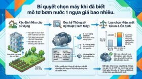 Bí quyết chọn máy khi đã biết mô tơ bơm nước 1 ngựa giá bao nhiêu.