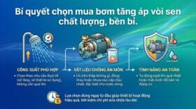 Bí quyết chọn mua bơm tăng áp vòi sen chất lượng, bền bỉ.