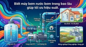 Biết máy bơm nước bơm trong bao lâu giúp tối ưu hiệu suất.