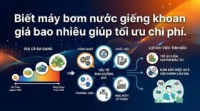 Biết máy bơm nước giếng khoan giá bao nhiêu giúp tối ưu chi phí.