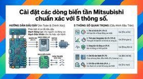 Cài đặt các dòng biến tần Mitsubishi chuẩn xác với 5 thông số.