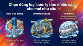 Chọn đúng loại bơm ly tâm nhiều cấp cho mọi nhu cầu.