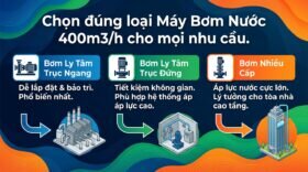 Chọn đúng loại Máy Bơm Nước 400m3/h cho mọi nhu cầu.