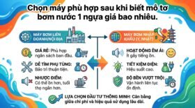 Chọn máy phù hợp sau khi biết mô tơ bơm nước 1 ngựa giá bao nhiêu.