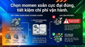 Chọn momen xoắn cực đại đúng, tiết kiệm chi phí vận hành.