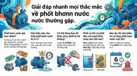 Giải đáp nhanh mọi thắc mắc về phốt bơm nước thường gặp.