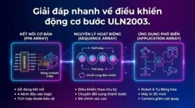 Giải đáp nhanh về điều khiển động cơ bước ULN2003.