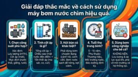Giải đáp thắc mắc về cách sử dụng máy bơm nước chìm hiệu quả.
