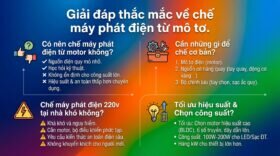 Giải đáp thắc mắc về chế máy phát điện từ mô tơ.