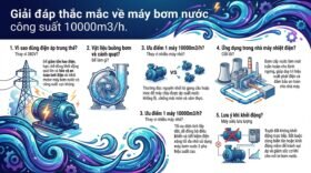 Giải đáp thắc mắc về máy bơm nước công suất 10000m3/h.