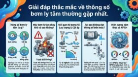 Giải đáp thắc mắc về thông số bơm ly tâm thường gặp nhất.