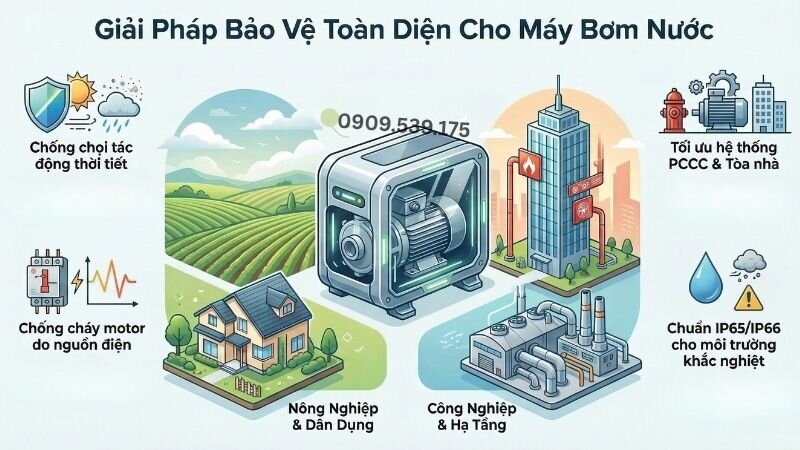 Giải pháp bảo vệ toàn diện cho máy bơm nước.
