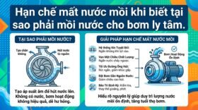 Hạn chế mất nước mồi khi biết tại sao phải mồi nước cho bơm ly tâm.