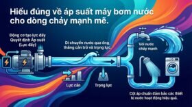Hiểu đúng về áp suất máy bơm nước cho dòng chảy mạnh mẽ.