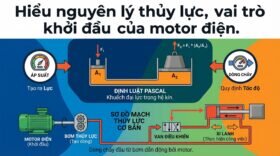 Hiểu nguyên lý thủy lực, vai trò khởi đầu của motor điện.