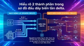 Hiểu rõ 2 thành phần trong sơ đồ đấu dây biến tần delta.