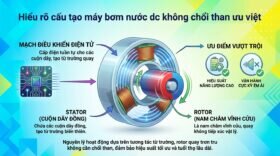 Hiểu rõ cấu tạo máy bơm nước dc không chổi than ưu việt.