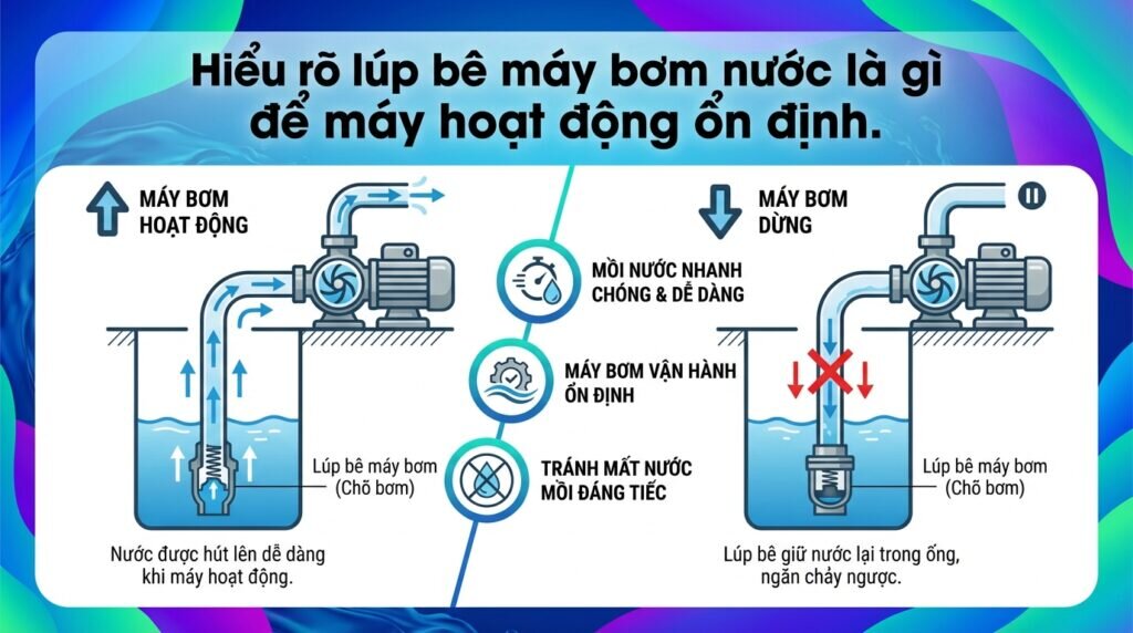 Hiểu rõ lúp bê máy bơm nước là gì để máy hoạt động ổn định.