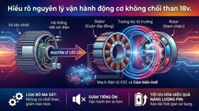 Hiểu rõ nguyên lý vận hành động cơ không chổi than 18v.