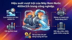Hiệu suất vượt trội của Máy Bơm Nước 400m3/h trong công nghiệp.